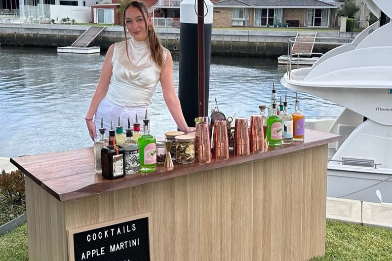 Bar on the water at an event